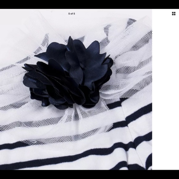 New Children’s blue white striped dress - Picture 5 of 5